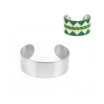 base bracciale da decorare- acciaio