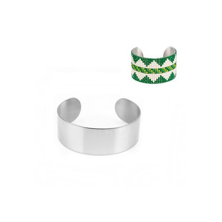 base bracciale da decorare- acciaio