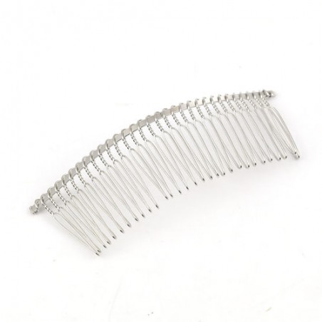 Pettine per capelli da decorare - argentato