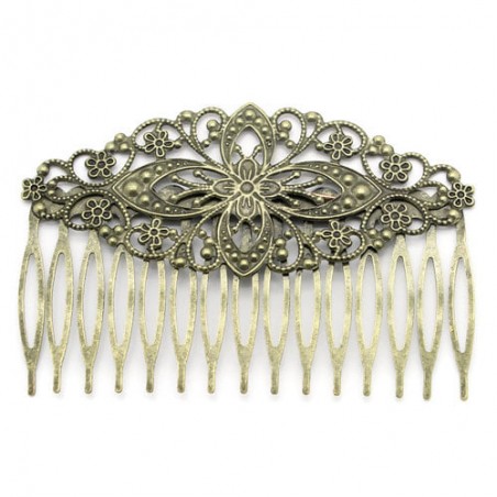 Pettine per capelli da decorare - ramato