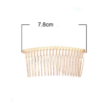 Pettine per capelli da decorare - dorato