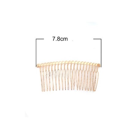 Hair comb to decorate - golden