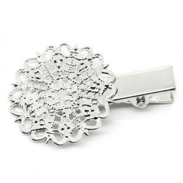 forcina per capelli da decorare - argentata  - 1 pezzo