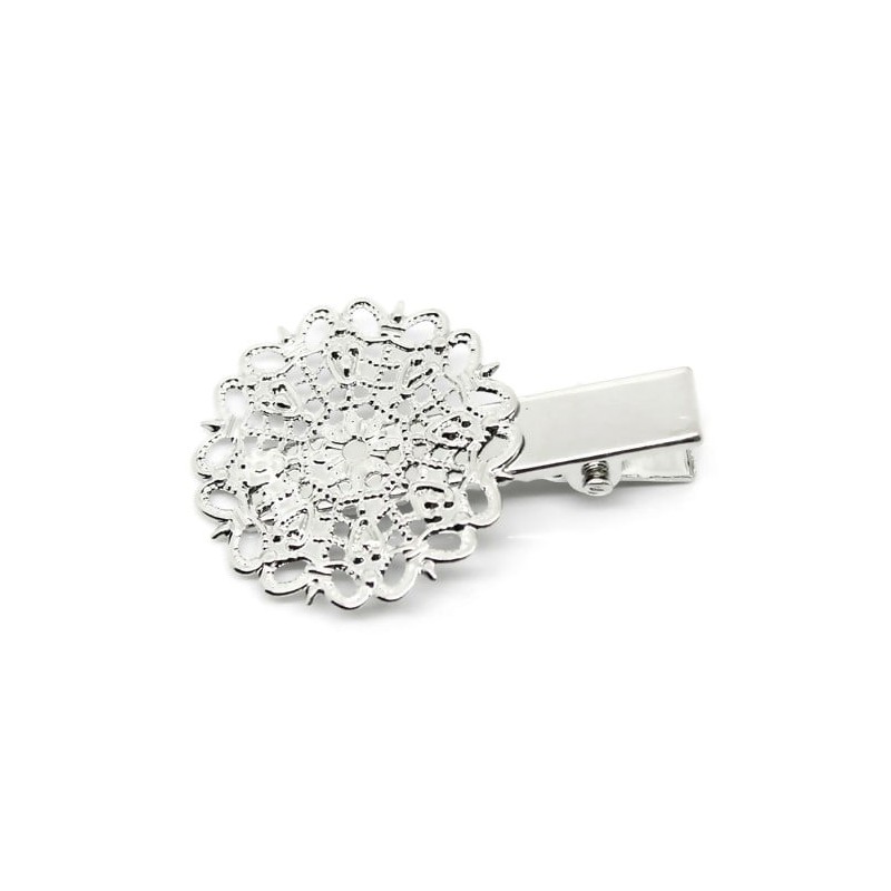 hairpin to decorate - silver - 1 piece