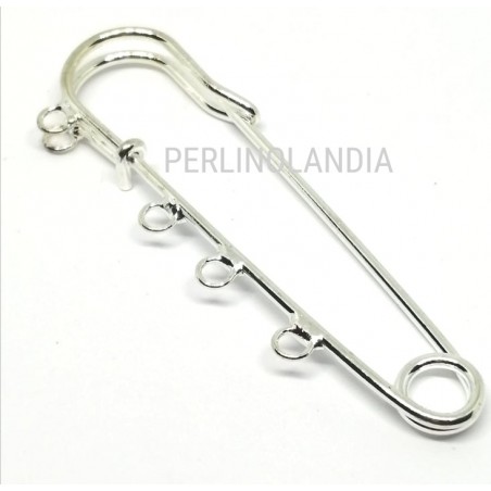 Brooch with rings to decorate - 1 piece