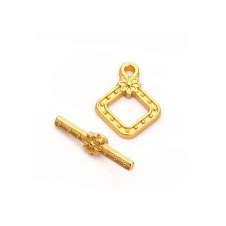 Chiusura T-Bar - quadrata - oro opaco - 1 pezzo
