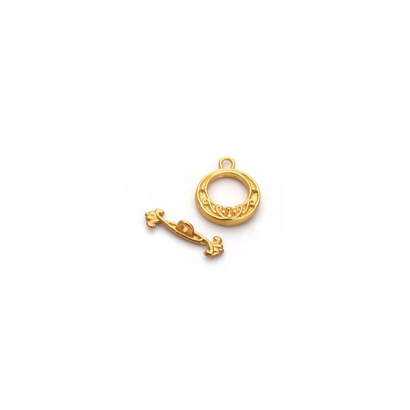 Chiusura T-Bar - tonda - oro opaco - 1 pezzo