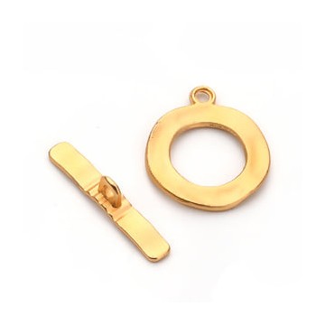 Chiusura T-Bar - tonda - oro opaco -1 pezzo