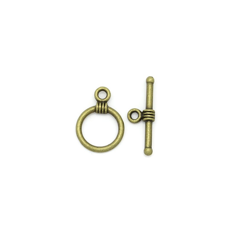 T-Bar closure - copper - 1 piece