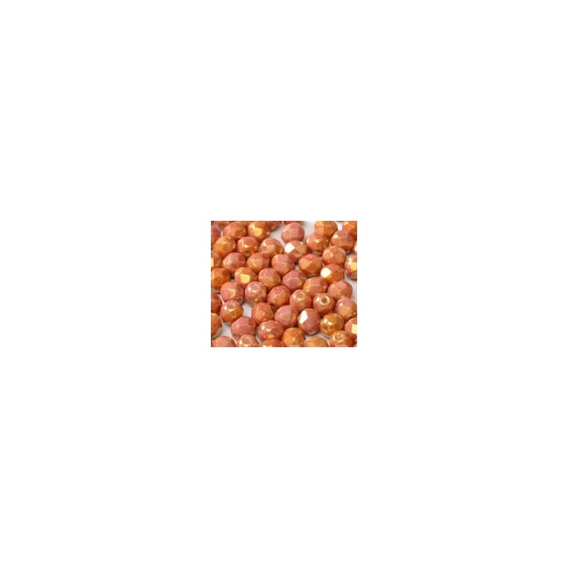 Mezzi cristalli - 4mm – Chalk White Red Luster...