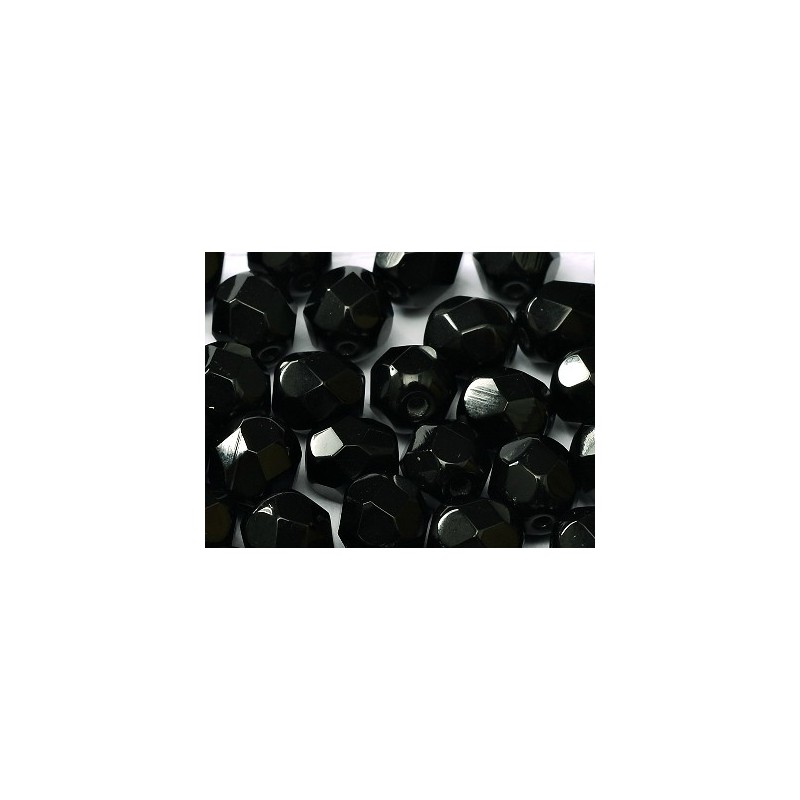 Mezzi cristalli - 4mm – Jet  – 100 pezzi