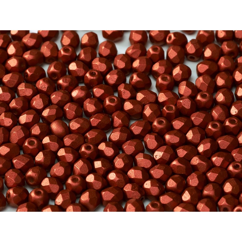 Mezzi cristalli - 3mm – Lava Red  – 100 pezzi