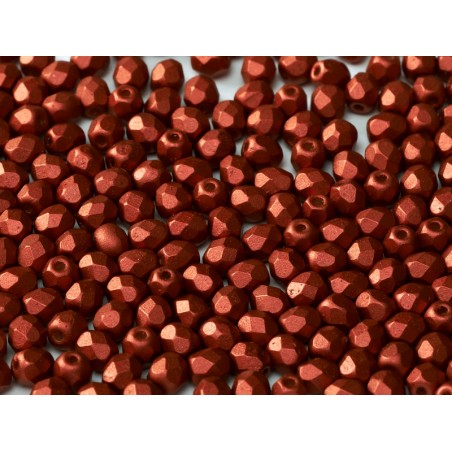 Mezzi cristalli - 3mm – Lava Red  – 100 pezzi