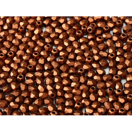 Mezzi Cristalli - 3mm – copper – 100 Pezzi