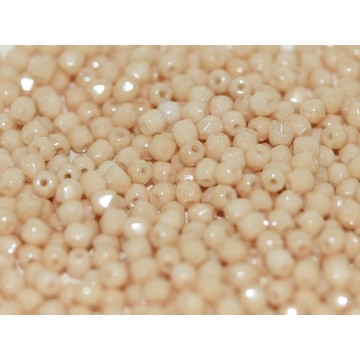 Mezzi cristalli - 4mm – Chalk White Champagne Luster –...