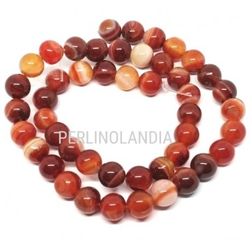 AGATA LISCIA - 8 MM - ORANGE