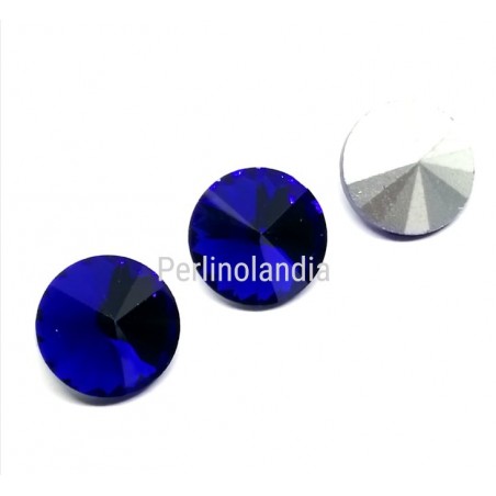 Rivoli in glass 14 mm - Sapphire - 1 piece