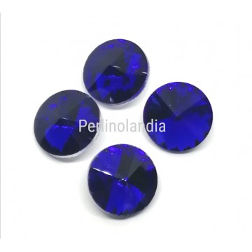 Rivoli in vetro 12 mm  -  Sapphire - 1 pezzo