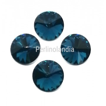 Rivoli In Vetro 12 Mm - Capri Blue - 1 Pezzo