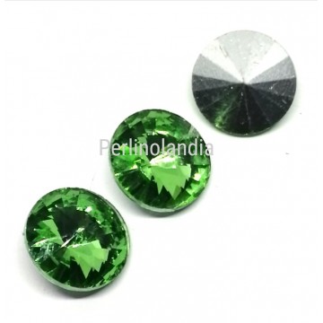 Rivoli In Vetro 14 Mm - Peridot - 1 Pezzo