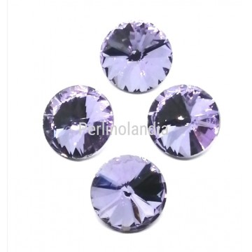 Rivoli In Vetro 12 mm - Violet- 1 Pezzo