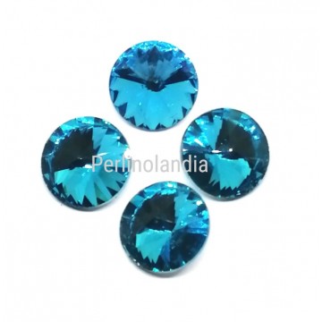 Rivoli in vetro 12 mm - Sky blue - 1 pezzo