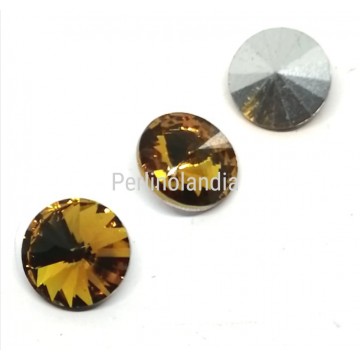 Rivoli glass 14 mm - Topaz - 1 piece