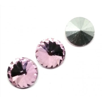 Rivoli In Vetro 14 Mm - Light Pink- 1 Pezzo