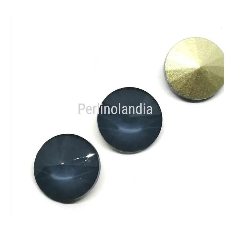 Rivoli In Vetro 14 mm - Grigio moka - 1 Pezzo