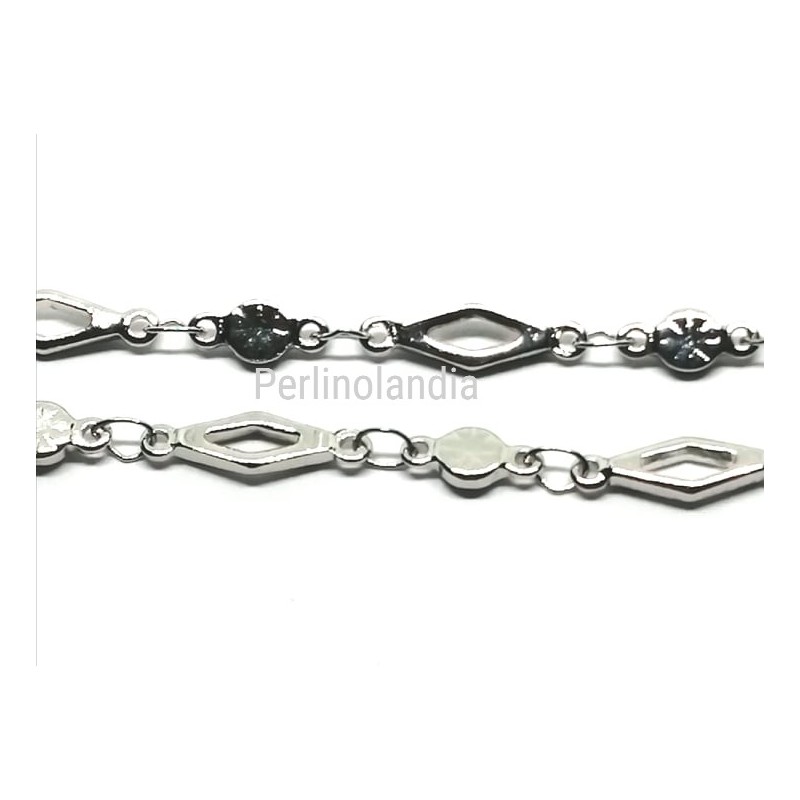 Diamond Steel Chain12x4mm - 50 Centimeters