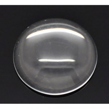 Cabochon clear glass - 25mm...