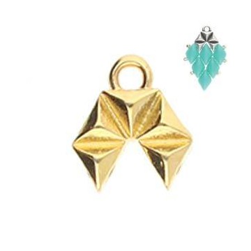 Cymbal "VOUDIA II" - Terminale Per Gemduo- Placcato oro...