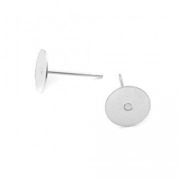 Basi perni 8 mm - acciaio - 10 pezzi