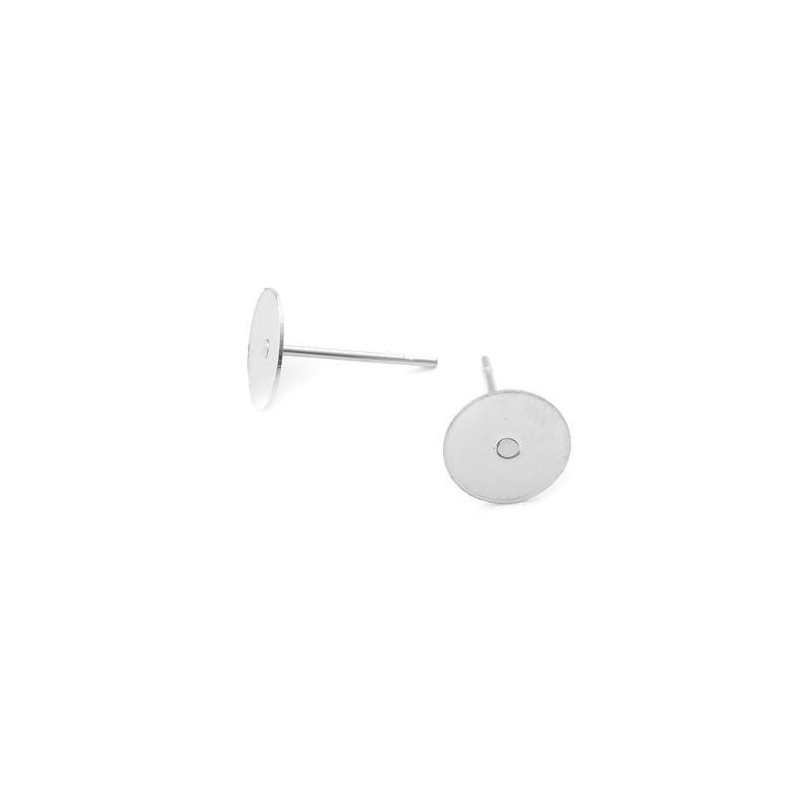 Pin bases 8 mm - steel - 10 pieces