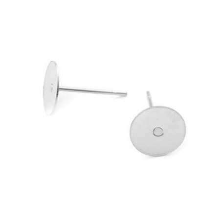 Pin bases 8 mm - steel - 10 pieces