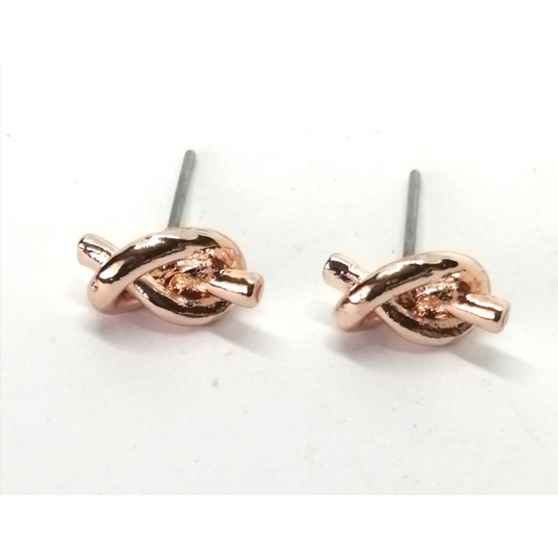 Perni nodo - oro rosa - 1 coppia