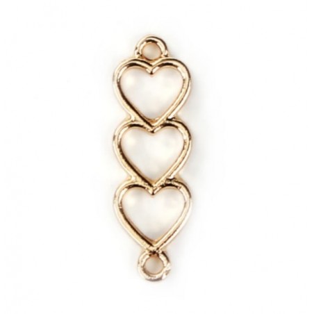 Connettore cuori lega zinco - 24x8 mm –  1pz