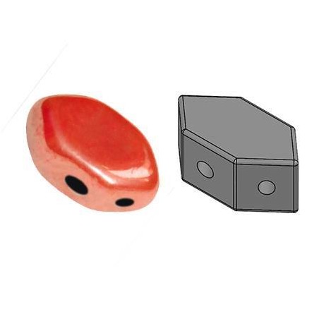 Paros® Par Puca® 7x4mm - opaque light coral luster - 10 grammi