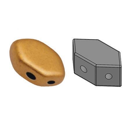 Paros® Par Puca® 7x4mm - bronze gold matte - 10 grammi