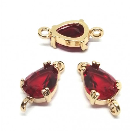 Connector 14x44 mm – Red – 2 pieces