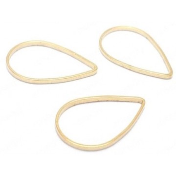 Pendente connettore goccia -21x30mm - dorato - 1 pezzo