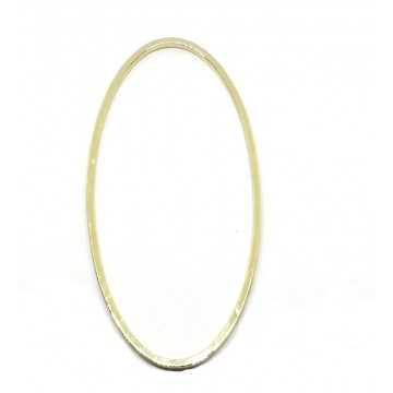 Pendente Connettore Ovale -20x40mm - Dorato