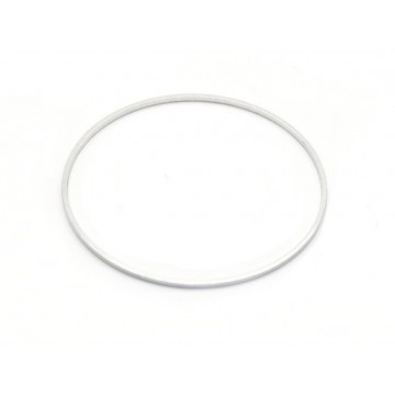 Pendente Connettore Cerchio acciaio  - 40 Mm - Argentato...