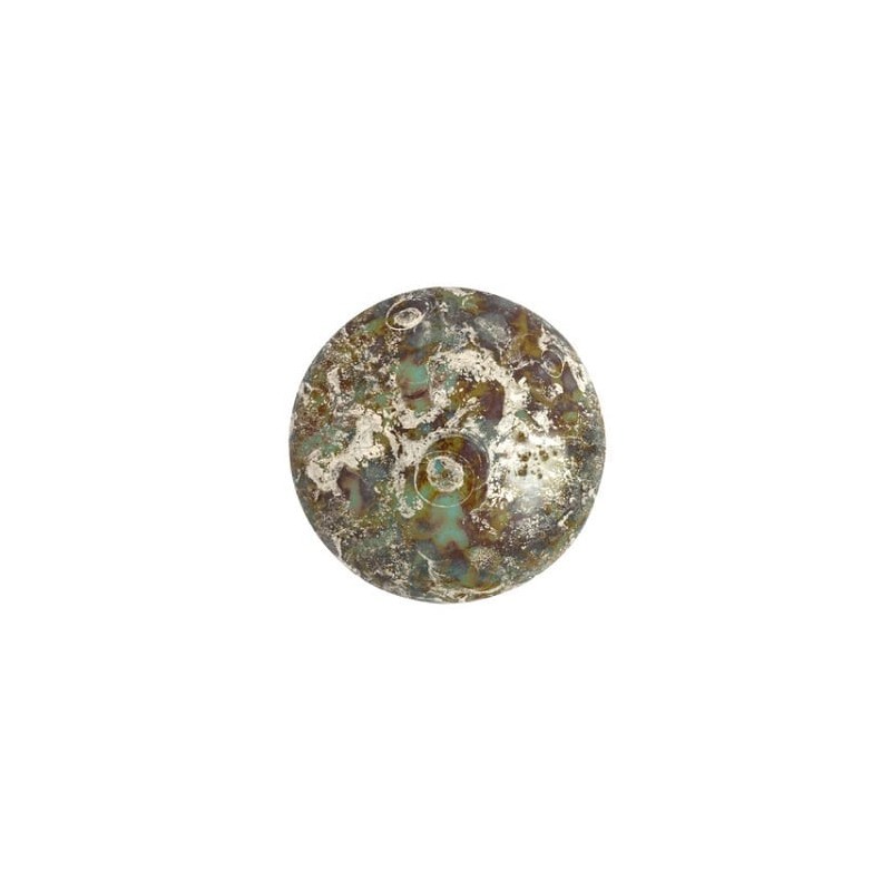 Cabochon® Par Puca® 18mm - opaque aqua new picasso - 1 piece