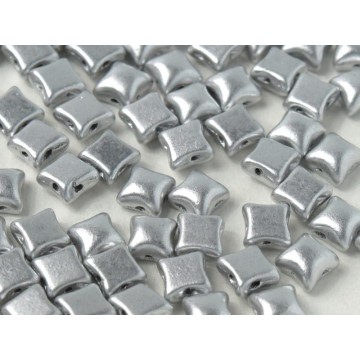 Wibeduo 8x8mm - aluminium silver - 40 pieces