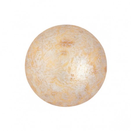 Cabochon® Par Puca® 18mm - opaque ivory spotted - 1 piece