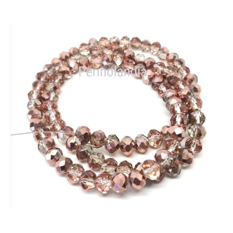 faceted washers - 4X3mm – Cristal Capri Gold -...