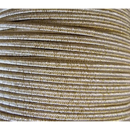 soutache lame' cord - 3mm - gold - 1 meter