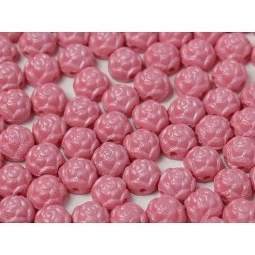 Rosetta Cabochon 6mm- 2 Holes- Alabaster Pastel Rose - 10...