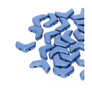 Chevron Duo 10x4mm - Jet Suede Blue -15 Pezzi